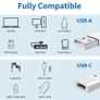Type C USB-C Female to USB Male Converter Charger Adapter iPhone 12 13 Samsung Image 2