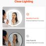 Round LED Bathroom Mirror 60 cm 3 Colors Temperature Anti-Fog Memory Mirror with Lights Image 3