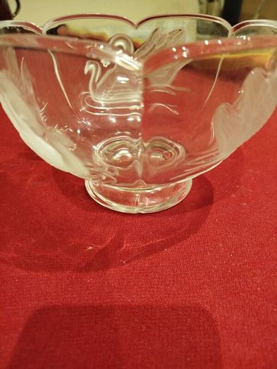 Vintage Teleflora 24% Lead Crystal Bowl