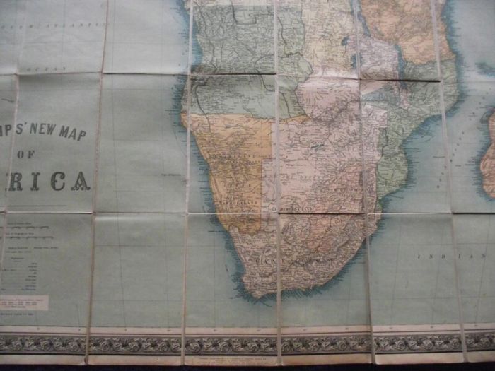 Philips New Map of Africa - London and Liverpool - George Philip & Son-Ca.1890
