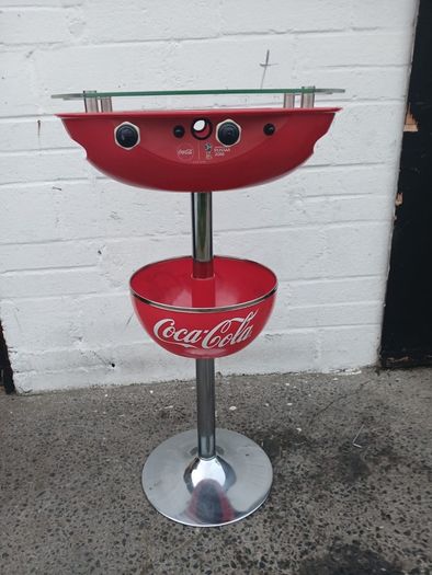 bistro table/Ultra-Rare Coca-Cola 2018 World Cup Foosball Bistro Table & Cooler