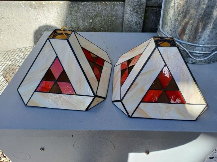 Vintage Stained Glass Shades