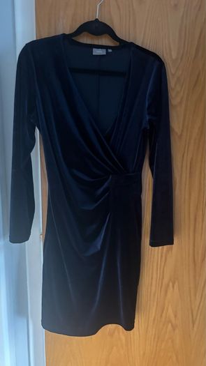 Blue Velvet Dress