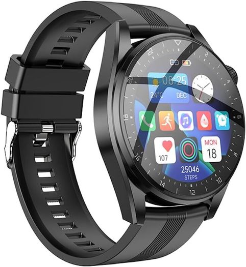 Hoco Y9 - Smart Sports Watch Call Version, Screen: TFT 1.32 Inch, 3.5D Touch Screen, IP68 Waterproof, BT V4.0, Support Multiple Exercise Modes, Heart Rate, 19 Languages - Black