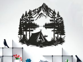 wall art 3d printed picture frame, Lake view, Mountain View, Birds, Fishing, Marvel, DC etc.