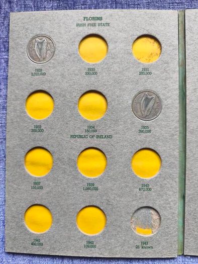 Irish Coin Library Florin, Halfcrown