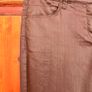 Marks & Spencer Ladies Faux Leather Brown Slender Ankle Grazer Trousers, Jeans. Size 14 Medium. Slight Stretch. In Excellent Condition Image 6