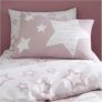 Kids Super Star Duvet Cover Set Single | Blush Pink Star Bedding Set with Pillowcase | Soft Polycotton Reversible Bed Set for Boys & Girls Bedroom Image 2