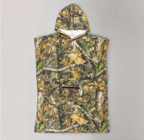 Ocean and Earth Youth Real Camo Hooded Towel Poncho Changing Robe