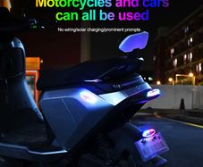 Solar Flashing Warning Light LED Warning Safety Flashing By Strobe Light Adjustable Auto Parking Lamp Rear Warning Light
