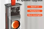 Mecha Speaker Shake The Bass Transparent Wireless Bluetooth Stereo Surround Speakers Audio Player Loudspeaker