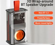 Mecha Speaker Shake The Bass Transparent Wireless Bluetooth Stereo Surround Speakers Audio Player Loudspeaker