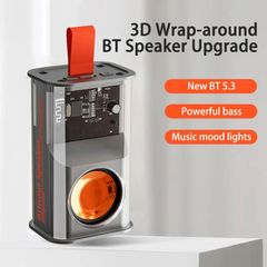 Mecha Speaker Shake The Bass Transparent Wireless Bluetooth Stereo Surround Speakers Audio Player Loudspeaker