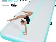 main image for ad 3m Inflatable Track Tumbling Mat with pump and carry bag