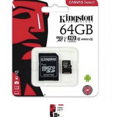 Genuine Kingston Micro Sd 64gb Memory Card Hc Class 10 New 98mb/s Card adadapter