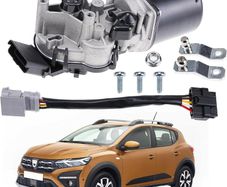 Front Windscreen Wiper Motor Compatible With 2013-2020 Dacia Logan Sandero Stepway Replaces 288006475R 12V
