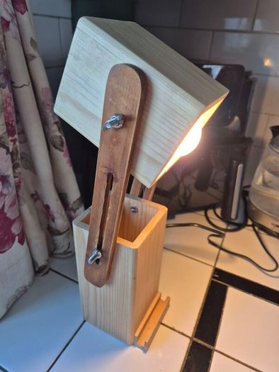 A Handmade adjustable Toby style table Lamp