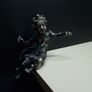 Antique/Vintage Heavy Cast Cherub Putto Mount  Silvered Brass/Bronze Decorative Salvage Image 4