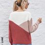 Color Block Drop Shoulder Sweater Image 2