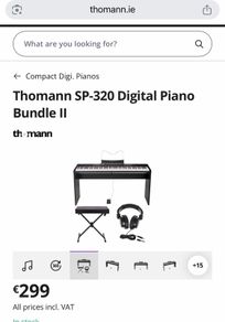 Thomann SP-320 88-Key Digital Piano Full Set with Stand, Bench, Headphones, Pedal