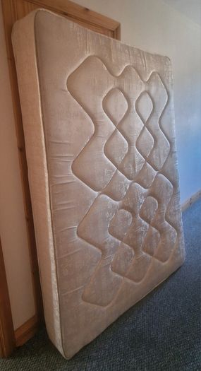 Bed with mattress