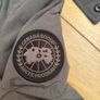 canada goose parka grey with black badge Image 3