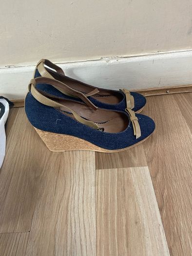 New Shoes wedges mid high heel, size 37 (4)