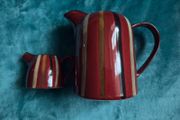 Pottery Pitcher and creamer jug made by Slaneyside Pottery in Ireland