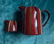 Pottery Pitcher and creamer jug made by Slaneyside Pottery in Ireland