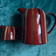 Pottery Pitcher and creamer jug made by Slaneyside Pottery in Ireland