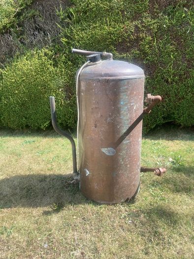 Vintage 70's Bare Copper Cylinder Prop