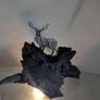 Bog Oak with Metal Deer Image 2