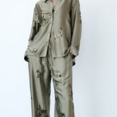 Zara satin co ord set