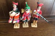Folk Art 3 Peruvian Dolls