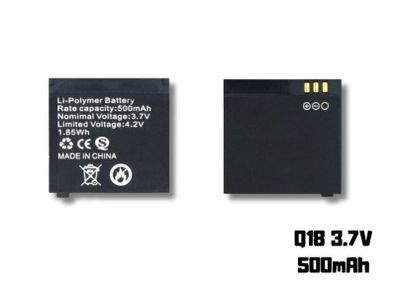 Q18 Smartwatch Battery 500mAh 3.7V Replacement Li-ion Polymer