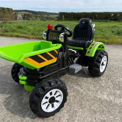 12V Kids Electric Ride-On Dumper Tractor