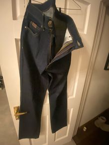Mens Farah Navy jeans 34/34