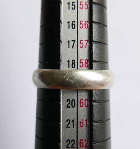 Vintage 925 Sterling Silver Band Ring size Q - 3,1g