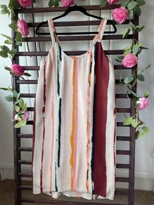 dress ichi vertical striped dress size small