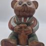 Two woodenc teddy bears Image 10