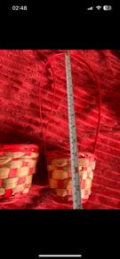 Red baskets set