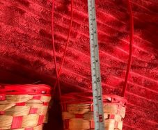 Red baskets set