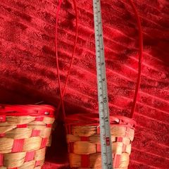 Red baskets set