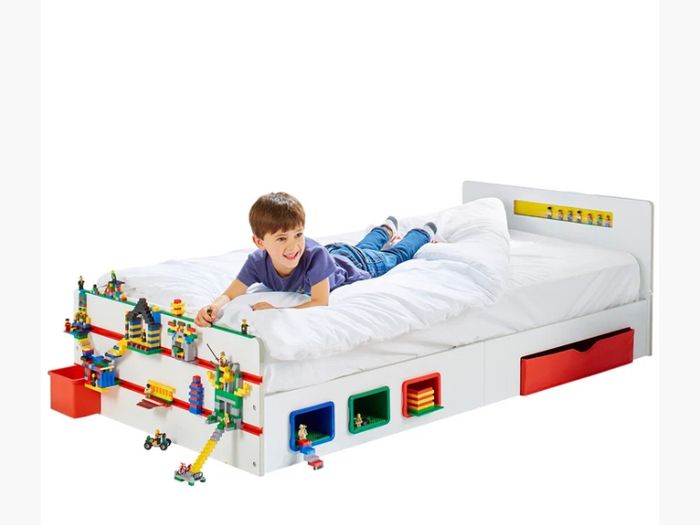 LEGO style Childs Bed Frame by Room 2 Build