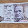 Pre Euro Spain Peseta Banknotes 1979 1980 series Image 3