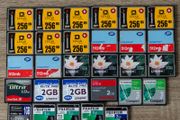 29x 256MB - 2GB CF Compact Flash Memory Cards Vintage Joblot Bundle Photography Camera Video