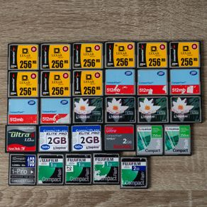 29x 256MB - 2GB CF Compact Flash Memory Cards Vintage Joblot Bundle Photography Camera Video
