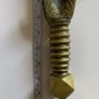 Decorative brass sword potentially a 19th century French artillery short sword or a reproduction Image 6