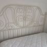 ikea white metal frame double bed Image 2