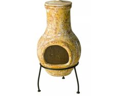 RedFire Fireplace Tampico Yellow 31x31x68 cm Clay